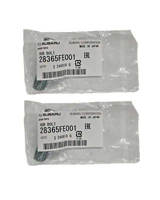 2006-2025 Subaru Wheel Lug Hub Bolt Stud 28365FE001 Set of 2 Genuine OEM - Image 1 of 3