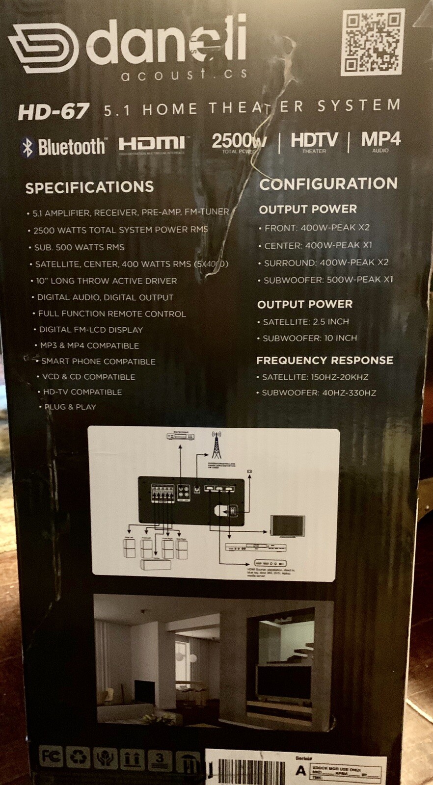 Daneli Acoustics HD-67 5.1 Home Theater 