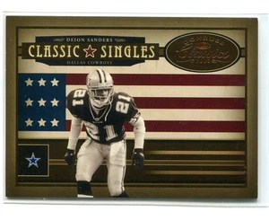 2005 Donruss Classics Singles Deion Sanders Bronze 0101/1000 Cowboys - Picture 1 of 2