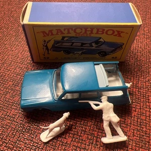 Vintage 1965 Matchbox Lesney England - Studebaker Lark Wagon No. 42 W/ Box - Picture 1 of 18