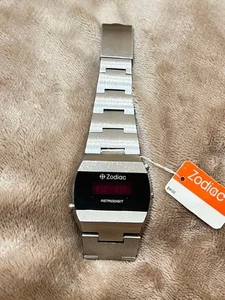 1976 Vintage ZODIAC ASTRODIGIT LED Quartz Watch Silver As-is - Picture 1 of 14