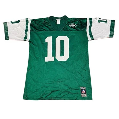 Camiseta de fútbol americano vintage para hombre XL Reebok NFL New York Jets Chad Pennington #10 Y2K Foto 1 de 4
