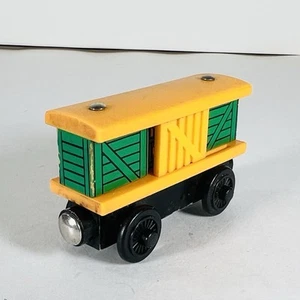 Thomas the Train Box Car Wooden Railway Friends Engine Sliding Door 2002 - Picture 1 of 12