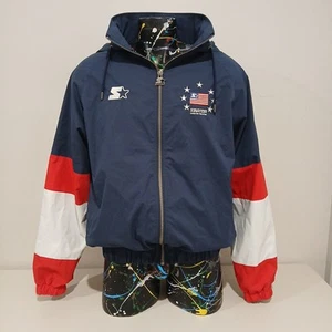 Starter Look For The Star USA Jacket Men's Size M Red White & Blue - VGC - Picture 1 of 15