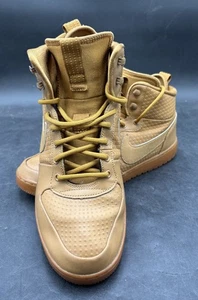 Nike Court Men’s Borough Mid Winterized Wheat Sneakers Size 10.5 - Picture 1 of 12