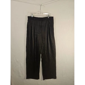 Aritzia The Effortless Pant Black Wide Leg Trousers Womens Size 12 #1551 - Picture 1 of 8