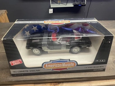 ERTL American Muscle 1963 Corvette Stingray 1/18" Scale Die Cast Car - Image 1 of 2