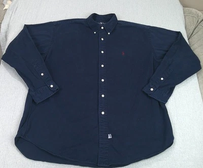 Polo Ralph Lauren Para Hombre Talla XL Azul 100% Algodón Con Botones Foto 1 de 4