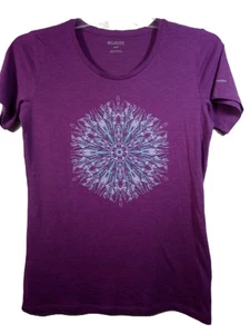 Camiseta Columbia Mujer M Púrpura Gráfico Cuello Redondo Manga Corta - Imagen 1 de 13