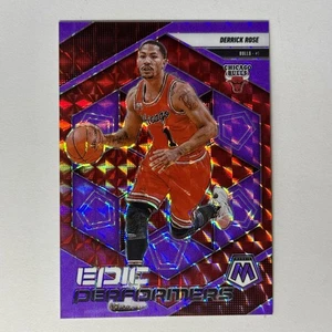 2024-25 Mosaico #17 Rose Epic Performers Fluorescente Púrpura Prizm #/175 Bulls - Imagen 1 de 2