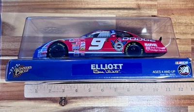 NEW 2000 Winners Circle NASCAR Bill Elliott Dodge Intrepid #9, Spider man Editio - Image 1 of 4