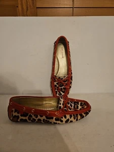 Marc Joseph Cypress Hill exotische Damen-Halbschuhe Leopardenmuster Ponyhaar Autofahren Größe 7,5 - Bild 1 von 6