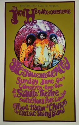 The Jimi Hendrix Experience Concert Poster Saville Theatre 1967 - Image 1 of 4