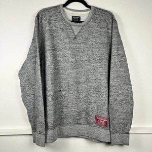Herren Abercrombie & Fitch Ripppullover Gr. XL grau Sweatshirt Muskelschnitt - Bild 1 von 8