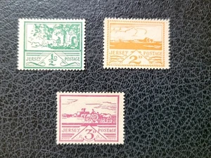 Jersey #N3, N6, N8 MNG, 1943-44 German Occ. Part Set, Scott Catalog $ 16.00 - Picture 1 of 2