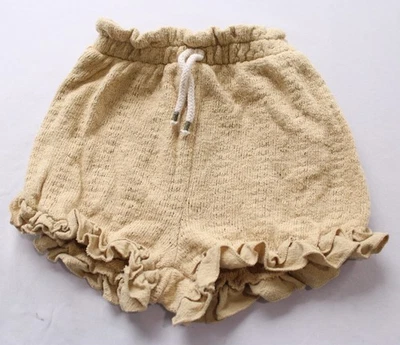 Bermuda Zara bebê menina malha contrastante CN6 cogumelo tamanho 1,5 anos - Imagem 1 de 3