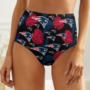 New England Patriots Women's High Waist Underwear Full Print Triangle Underpants