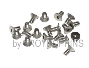 20-SS 1/4"-20 X 1/2" SFH ZÓCALO CABEZA PLANA ALLEN TORNILLOS DE MÁQUINA ACERO INOXIDABLE - Imagen 1 de 1