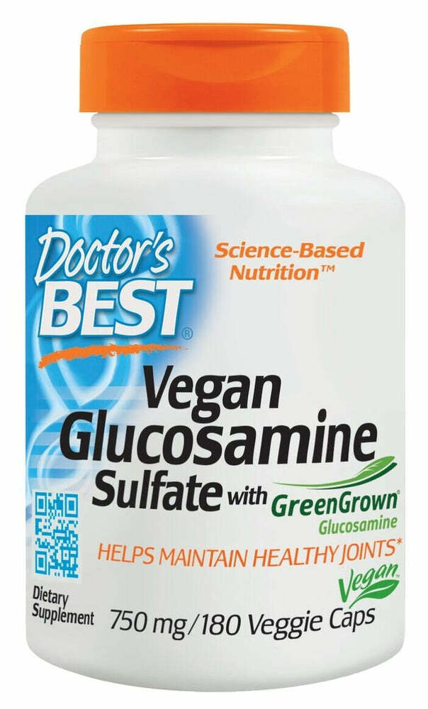 Vegan Glucosamine Sulfate 750 mg 180 Veggie Caps