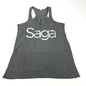SAGA Skybound Tank Top Shirt Womens Small Gray Spell Out Logo Comic Con - Picture 1 of 7
