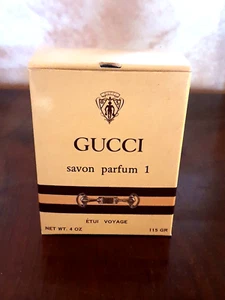 GUCCI perfume soap 1, vintage 70s, with box and outer box, Made in Italy - Picture 1 of 10