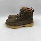 Twisted X Mens 10.5m Brown Shitake Leather Lace Up Moc Nano Toe Work Boots