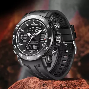 Digital Men Military Watch 50m Waterproof Wristwatch LED Quartz Luxury Sport Big - Picture 1 of 20