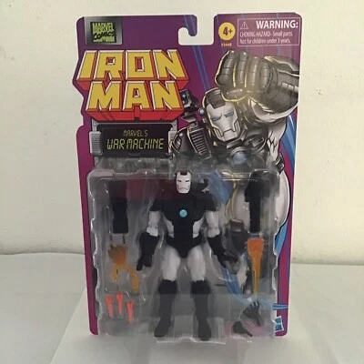 Figura de acción Marvel Legends War Machine 6" con efectos embalaje retro Iron Man Foto 1 de 4