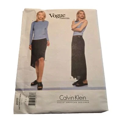 Vogue шитье узор 2011 Calvin Klein надежном юбки топы размер 6 8 10 необрезанный FF OOP - Изображение 1 из 4