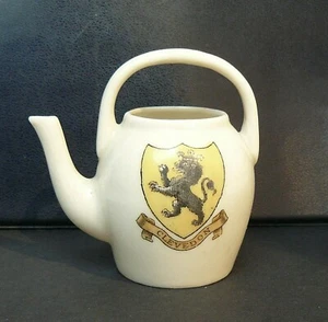 GRAFTON Crested China Modelo de ANTIGUO HERVIDOR DE AGUA DE TERRACOTA (sin tapa) CLEVEDON Crest - Imagen 1 de 3