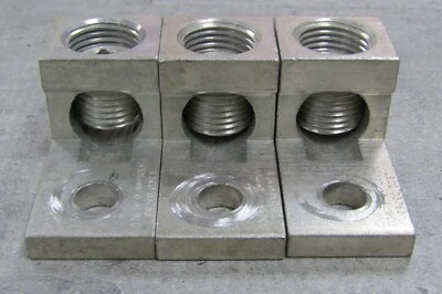 😏 (3) ILSCO 5/8" ALUMINUM MECHANICAL LUG 1 POLE LOT OF 3 D3763 - Image 1 of 4