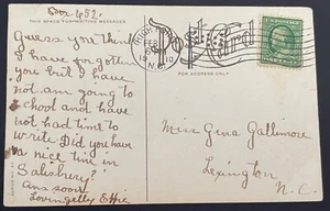 High Point, North Carolina Post Card - mailed Feb 1, 1910 to Lexington, NC - Picture 1 of 2