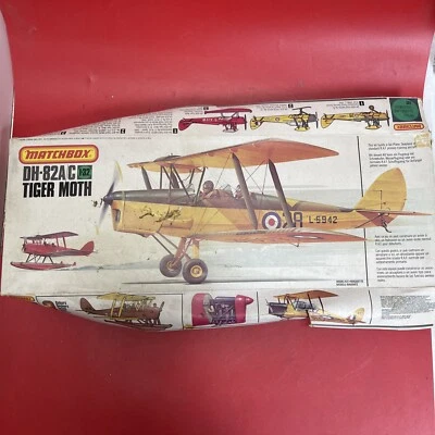 1/32 Matchbox DeHAVILLAND DH-82A/C TIGER MOTH w/Floats & Wheels RAF Biplane OOP - Image 1 of 4