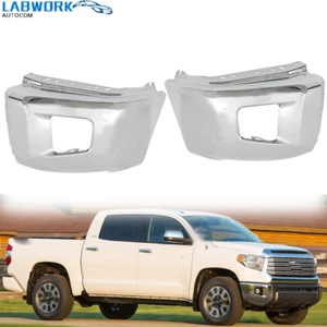 Front Bumper End Set For Toyota Tundra 14-21 Steel LH+RH W/ Parking Sensor Holes - Picture 1 of 19