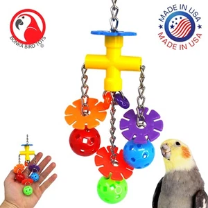 2326 Flower Ball Small Medium Bird Toy Parrot Toys Cages African Lovebird Conure - Picture 1 of 6