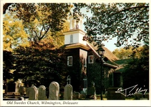 Postcard Old Swedes Church  Wilmington Delaware DE 6x4 - Picture 1 of 2