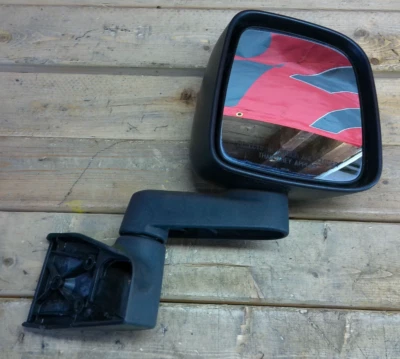 Espejo retrovisor derecho lado pasajero negro Jeep TJ Wrangler OEM 55395060AB 03-06 Foto 1 de 4