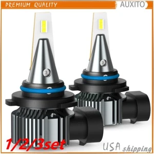 1/2set AUXITO Xenon White Fog LED Light Bulb Lamp Driving 9006 HB4 Fanless Kit - Picture 1 of 18