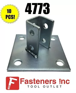 (#4773) P2072A EG Angled Post Base 1-5/8" for Unistrut / B-Line Channel Qty 10 - Picture 1 of 5