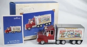 Santa's Big Rig 2003 Hallmark Truck Ornament "Here Comes Santa" #25 QX8167 Neu im Karton - Bild 1 von 7