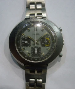 70s Pierre Vallee by Croton Three Registers Men Chronograph with Cal. 7736 - Picture 1 of 8