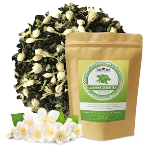 Sou Zen Jasmin Grüntee Loseblattmischung 4oz (113g) Premium Qualität Teeblätter - Bild 1 von 11