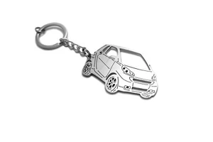 Llavero de acero inoxidable 3D carrocería de coche corte lazo para Smart Fortwo II - Imagen 1 de 6