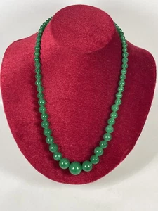 Perlen Grün Aventurin Edelstein Modeschmuck Halsband/Halskette 18"/4 ~ 14 mm - Bild 1 von 5