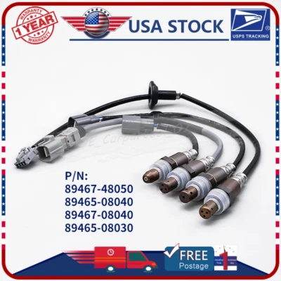 Juego (4) sensores de oxígeno O2 para Toyota Sienna 2004-06 #89467-48050 89465-08040 Foto 1 de 4