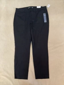Old Navy Pixie Pants High Rise Womens 16 Black Nwt Stretch - Picture 1 of 5