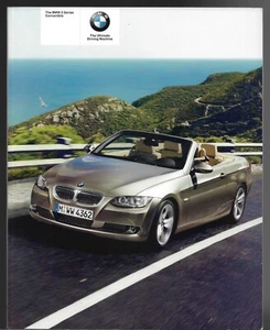 BMW 3-Series Convertible E93 2007-2008 UK Market Sales Brochure 320 325 330 335 - Picture 1 of 2
