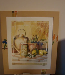 Gemälde Bild  im Rahmen 71x61 cm Küchenmotiv - Bild 1 von 2