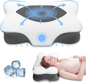 Cuscino letto memory foam antidolorifico cervicale ergonomico contorno collo - Foto 1 di 7