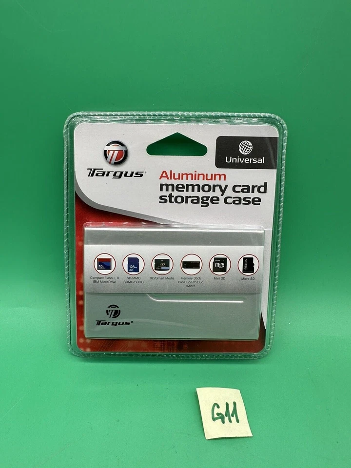 Memory Card Targus Storage Case Wallet Universal - Aluminum  New - Image 1 of 2
